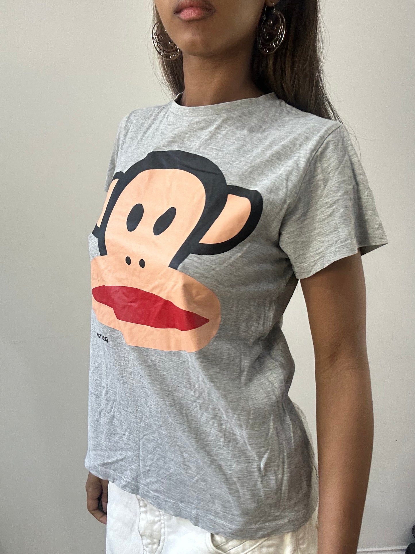 2016 edit | small grey paul frank logo t-shirt