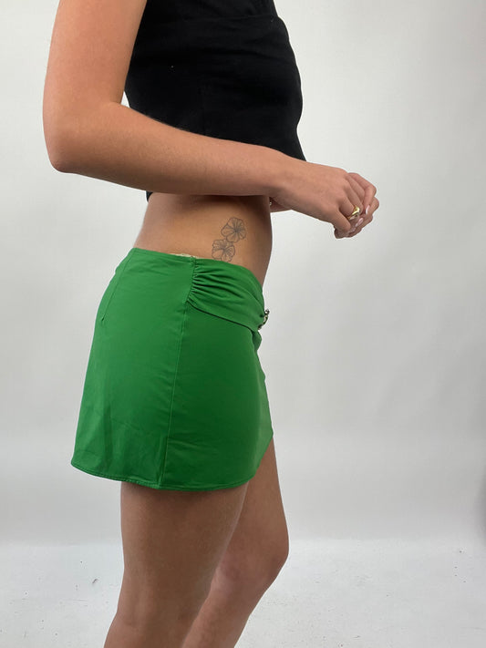 PALM BEACH DROP | small green christian dior style mini skirt with embellishment