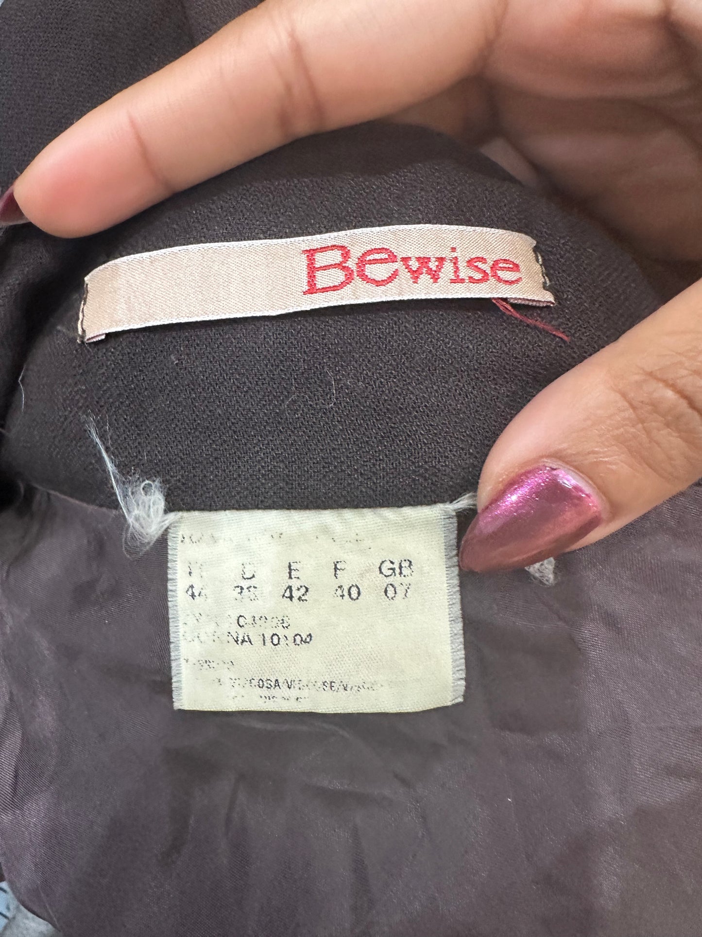 vintage edit thirty-four | small brown midi skirt with knit waistband