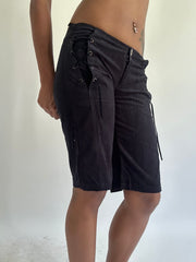 ‼️ | black corduroy shorts
