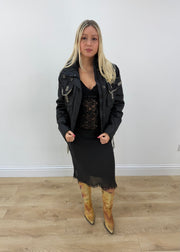 small black utility jacket