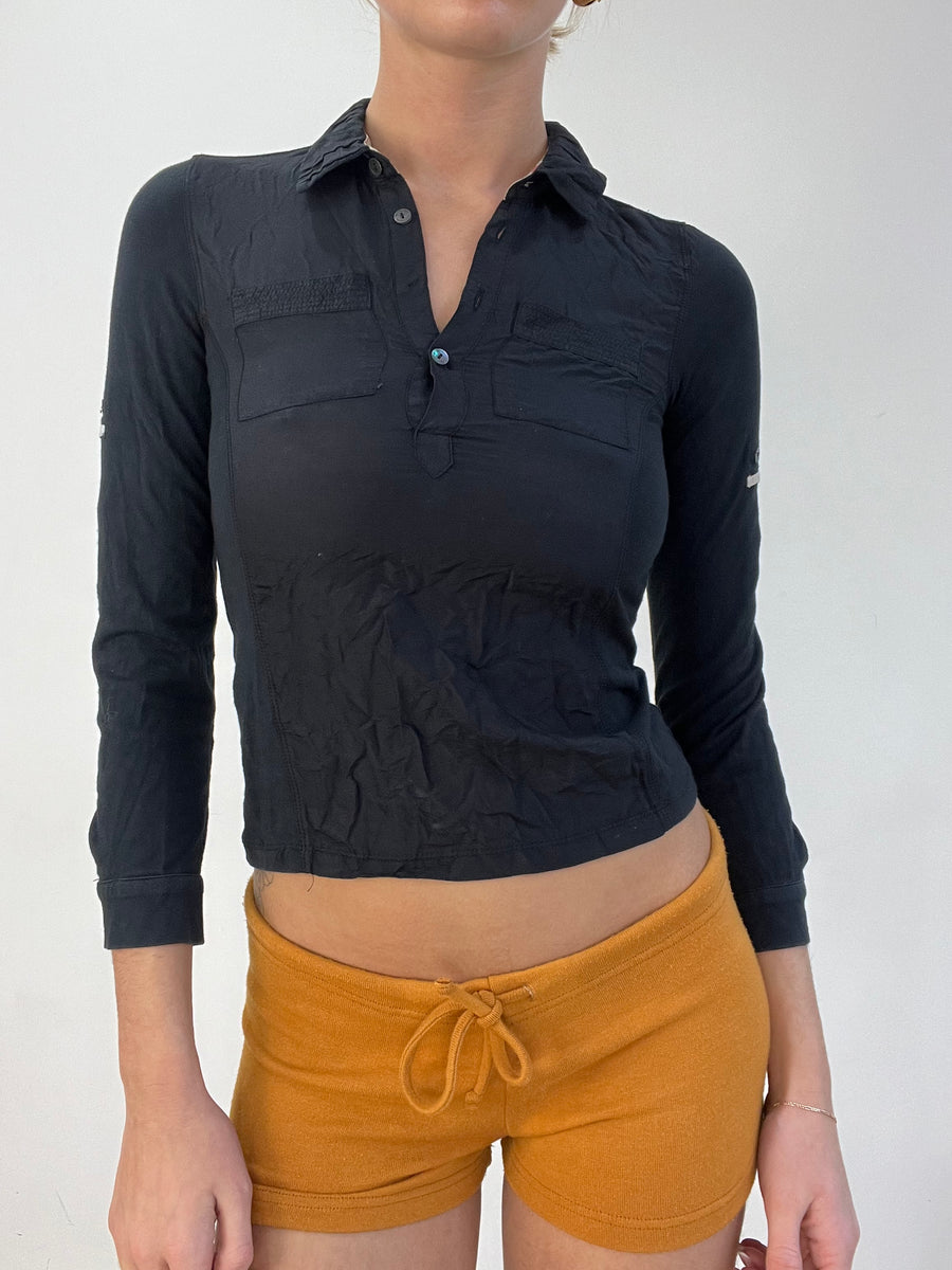 BEST PICKS | extra small black burberry top