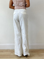 vintage edit twenty-five | small white trousers with tie up waist