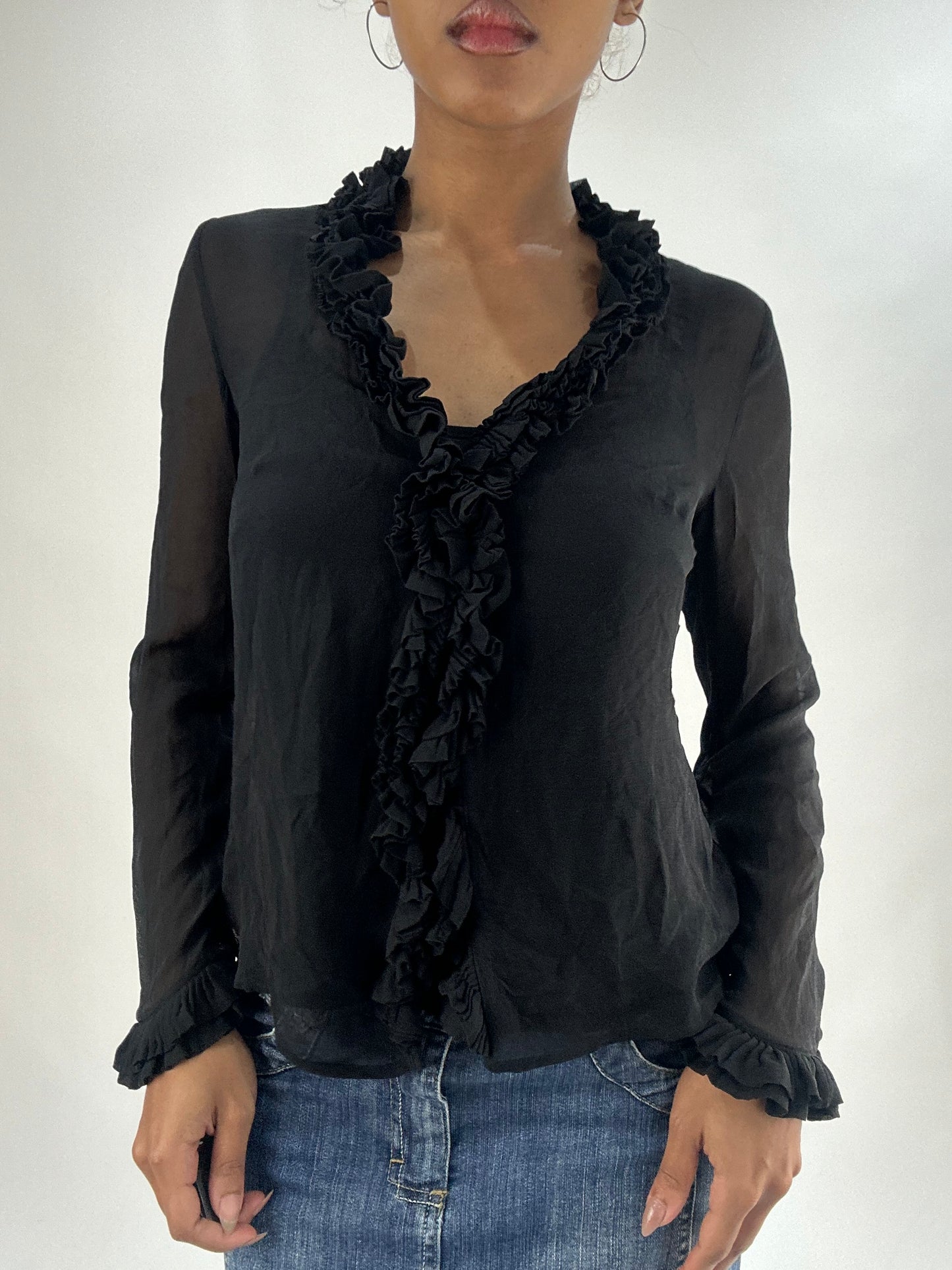 vintage edit thirty-five | small black silk layered cami and blouse