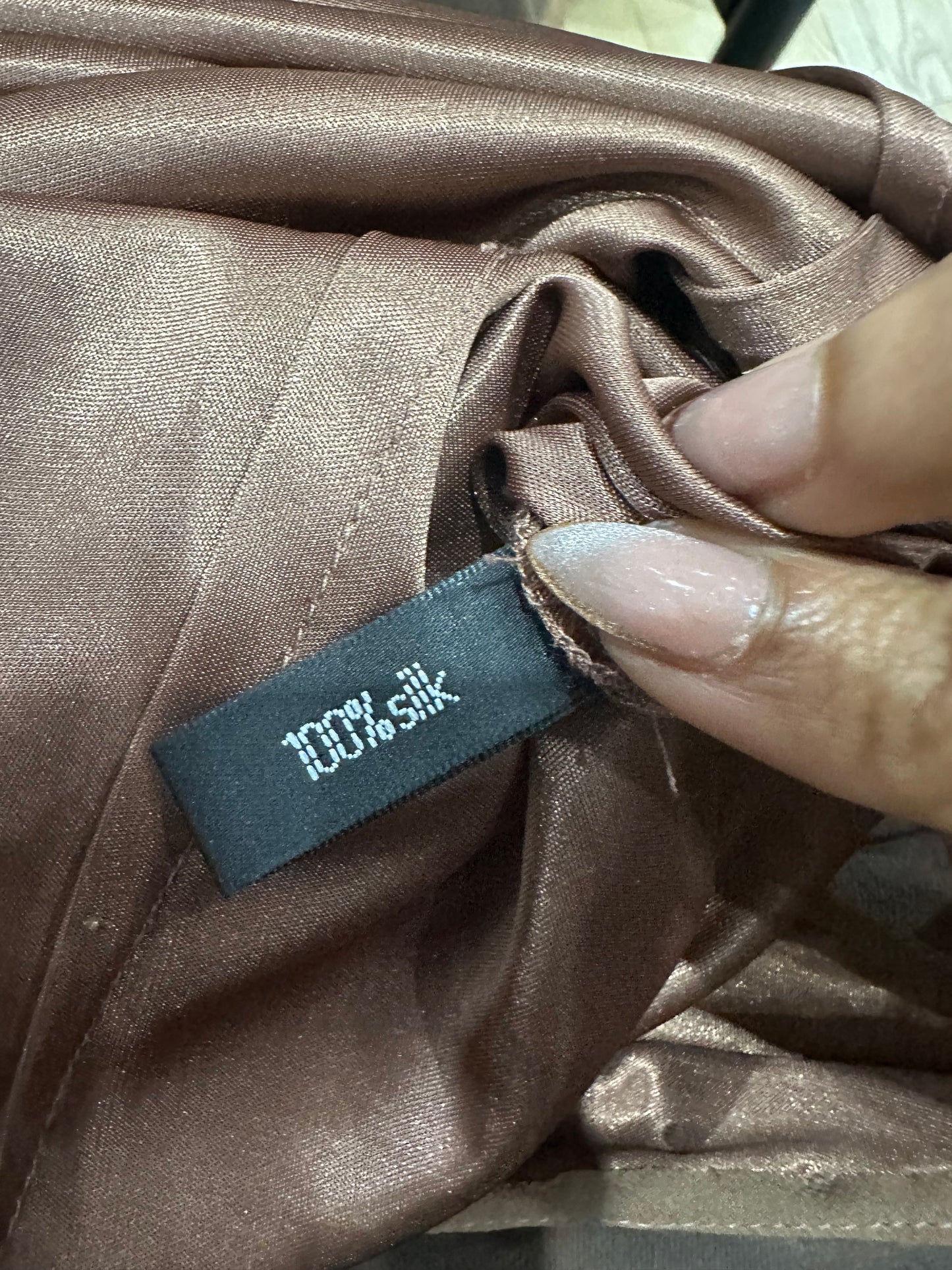 vintage edit thirty-six | small brown beaded maxi dress