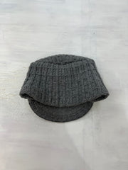 vintage edit ten | grey ribbed knitted hat