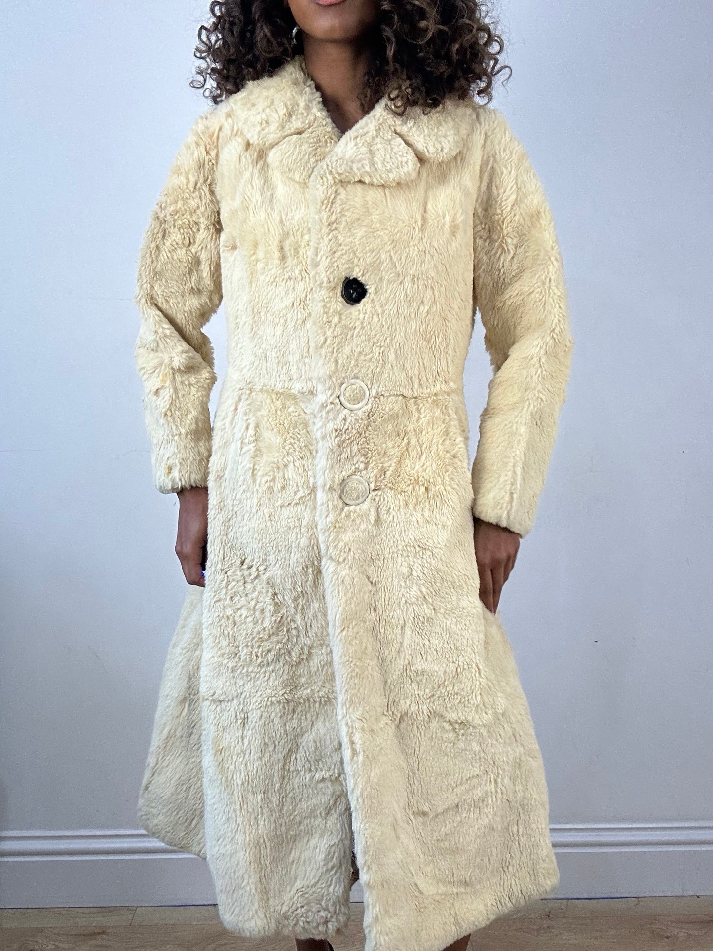 vintage edit thirty-four | small yellow berkeley furs fur trench coat