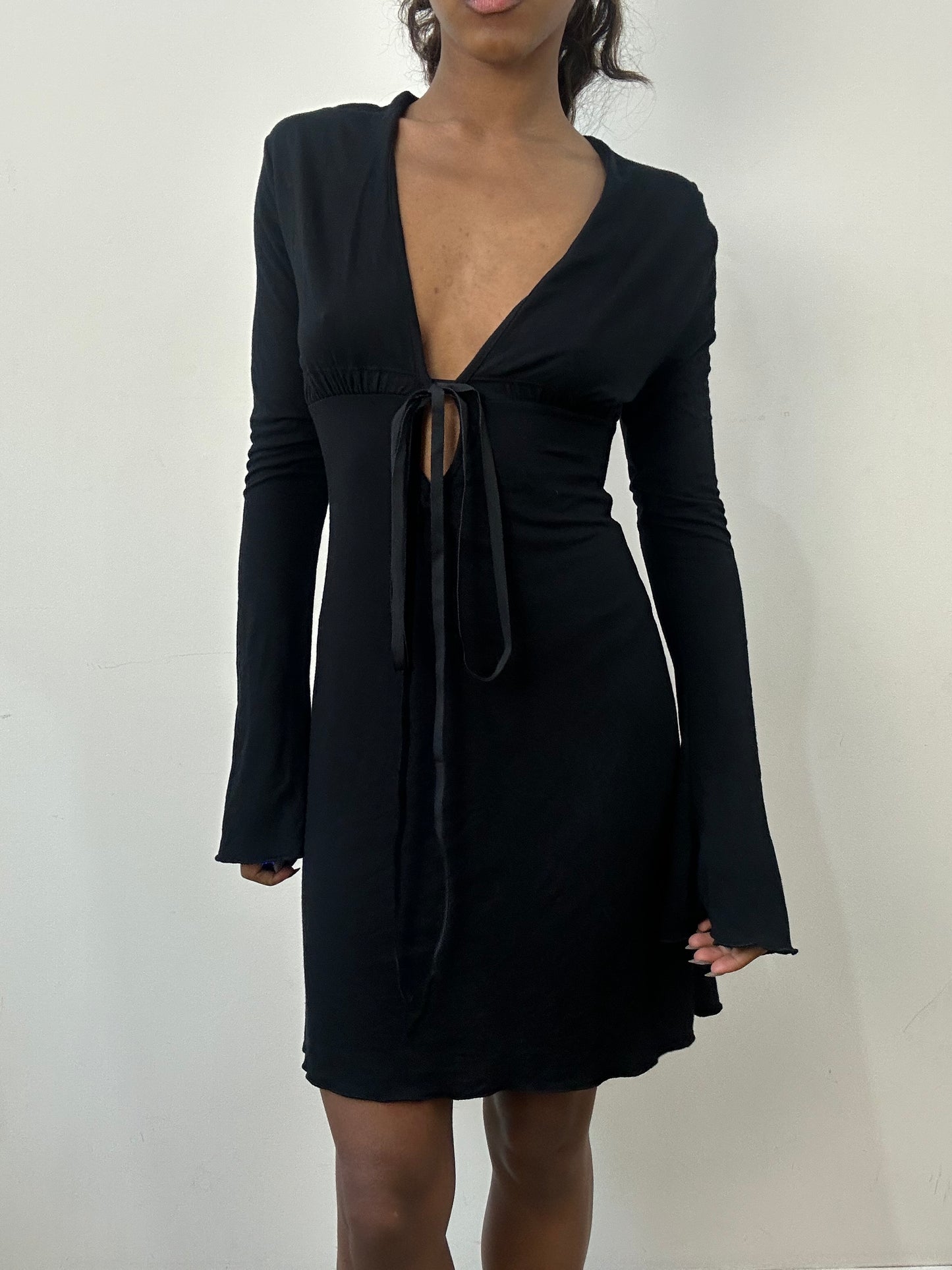 romantic grunge edit | small black mini dress