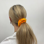 💻⭐️ | neon orange yellow velvet scrunchie
