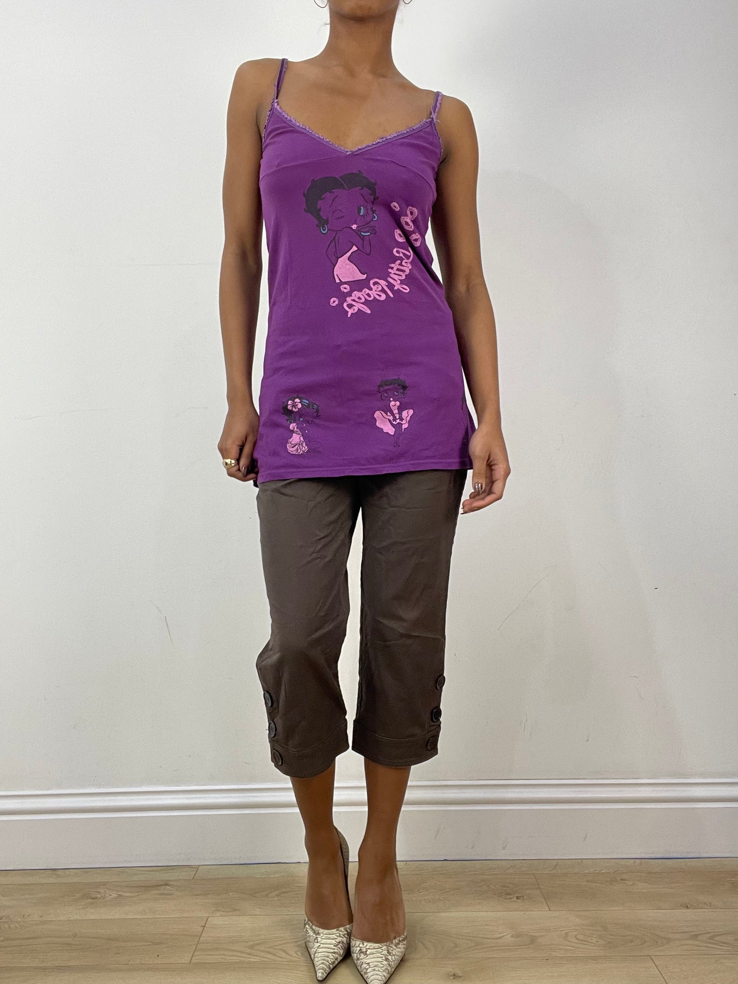 vintage edit thirty-six | small/medium purple betty boop cami