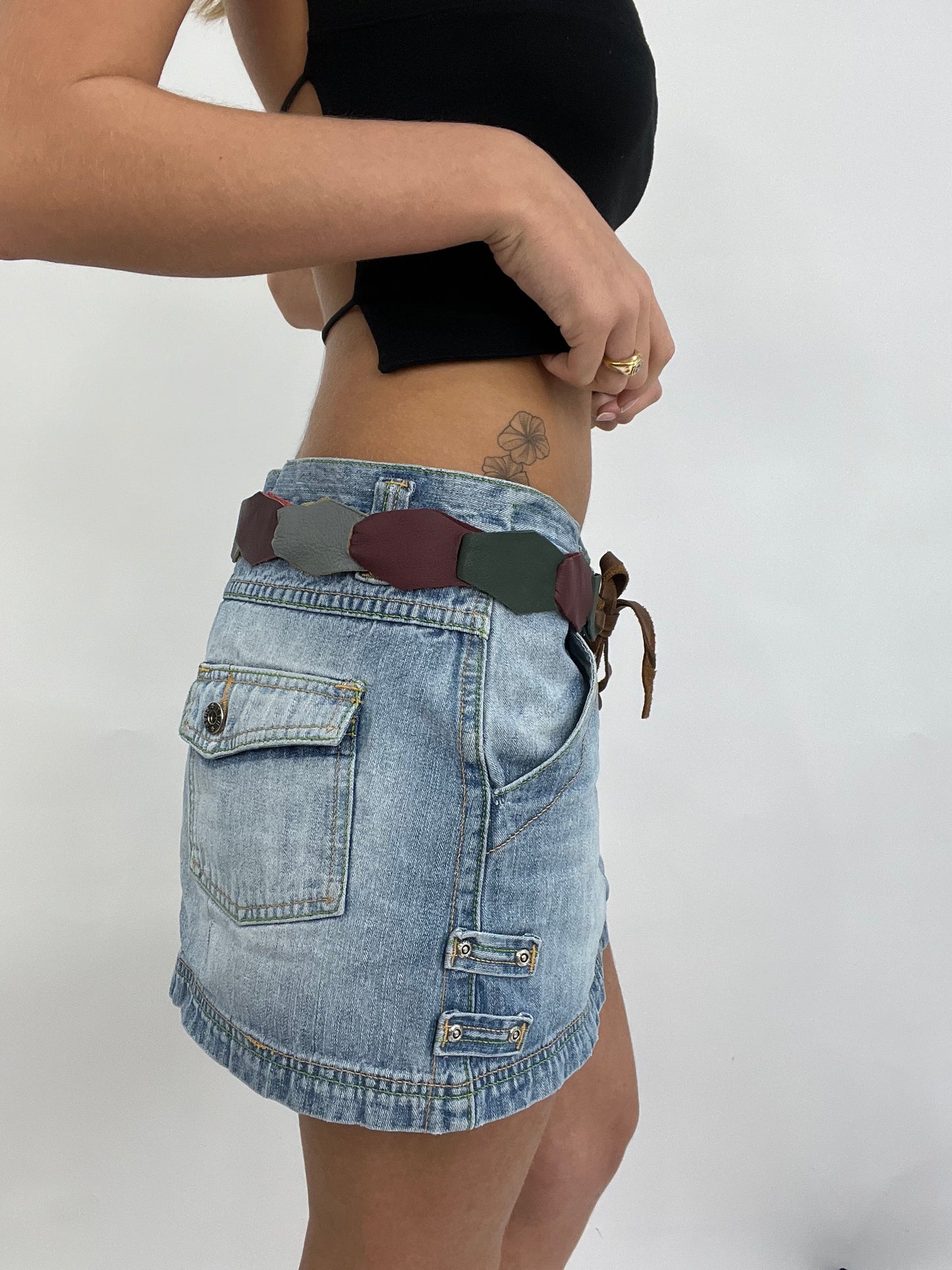 💚 💻 FESTIVAL DROP | colourful shape belt with tassels