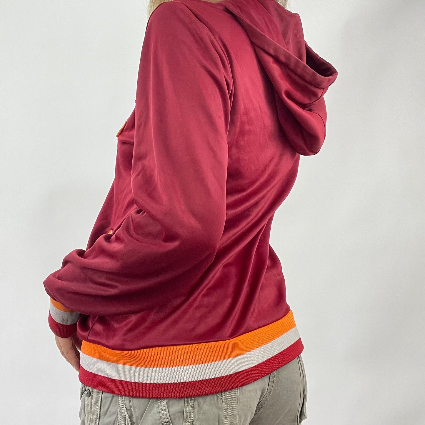 AMELIA GRAY DROP | XL burgundy ‘roma’ hoodie