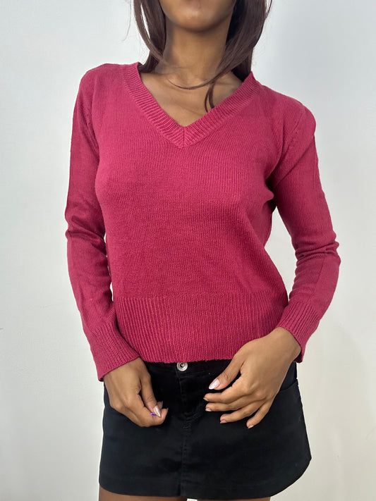BEST PICKS | small pink v neck knit jumper