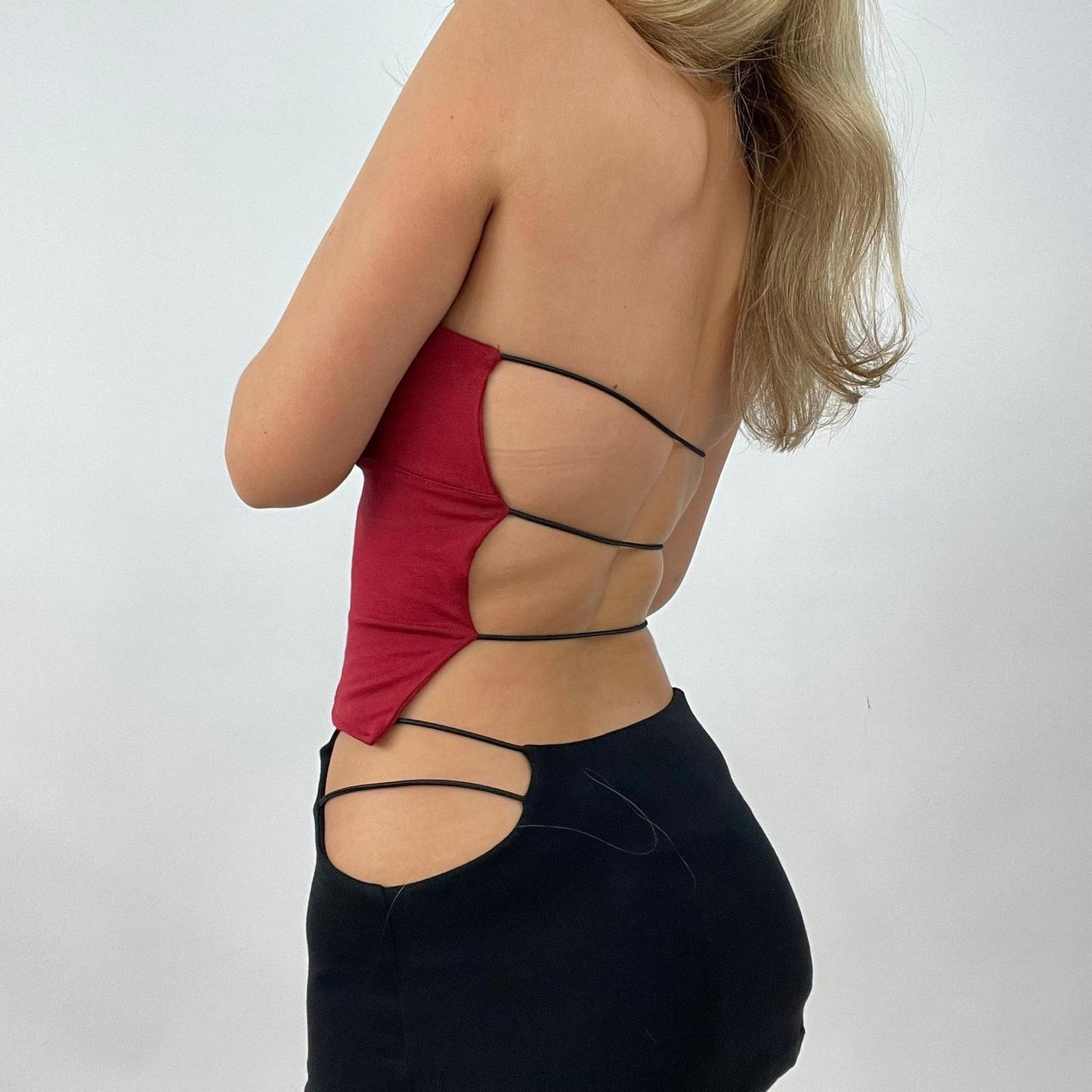 * SAMPLE SALE | medium burnt red kaia bandeau