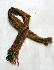 gilmore girls | multicoloured textured knitted scarf