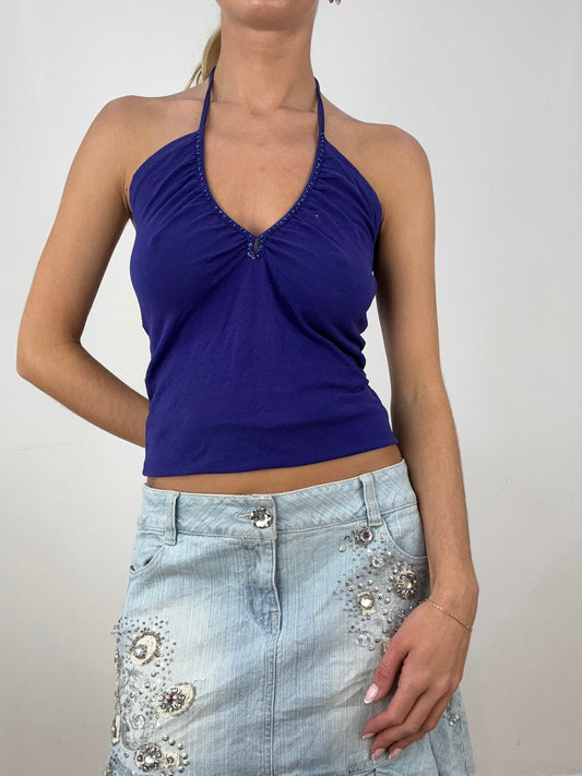 💻HALLOWEEN | small purple halterneck cami