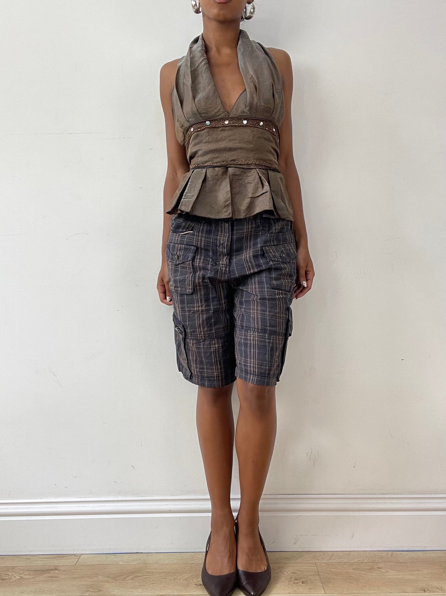 vintage edit twenty-nine | medium plaid oversized shorts