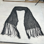 💚 TAYLOR SWIFT DROP | black knitted scarf with silver sparkles