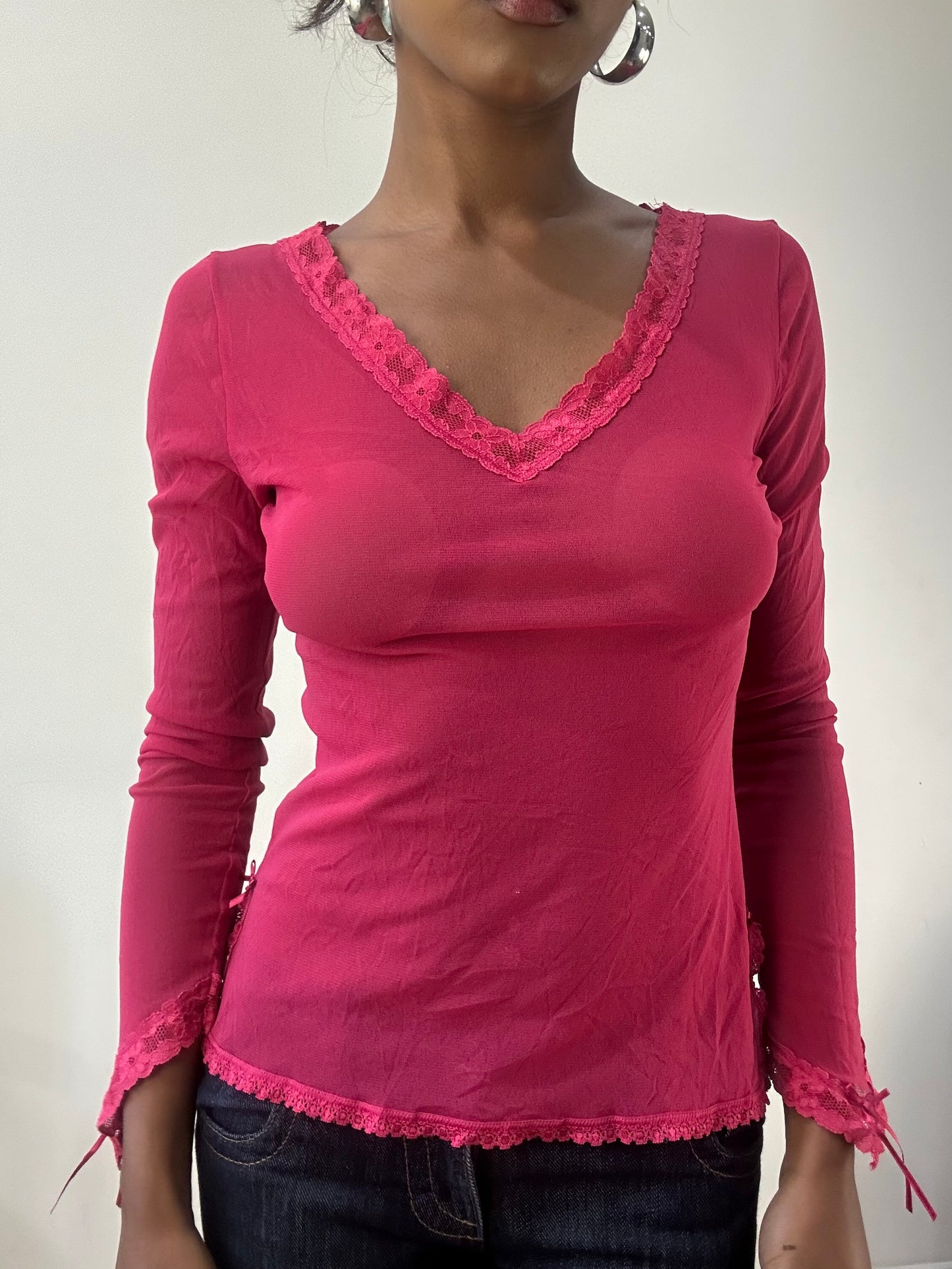 AUTUMN EDIT | small pink intimissimi sheer long sleeve top