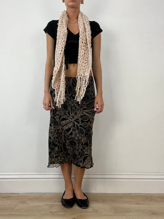 💻AUTUMN ESSENTIALS | beige knitted scarf
