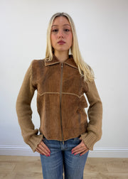 medium brown jacket