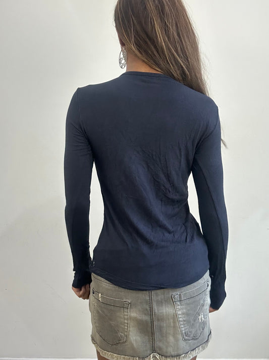 2016 edit | small black armani long sleeve top
