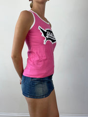 💻‼️ super cute pink von dutch vest graphic