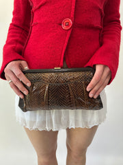 Devil trägt prada | braune Faux Leder Clutch Geldbörse
