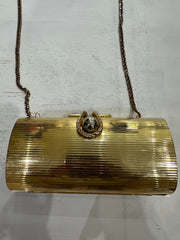 Wedding guest drop | bolso de cadena de embrague dorado