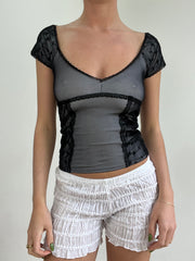 #318 SAMPLE SALE | Extra Pequena Maria Branca Vestido Superior