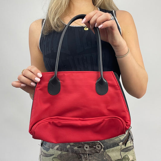 💚 ELEVATED SPORTSWEAR DROP | red shoulder bag with black straps