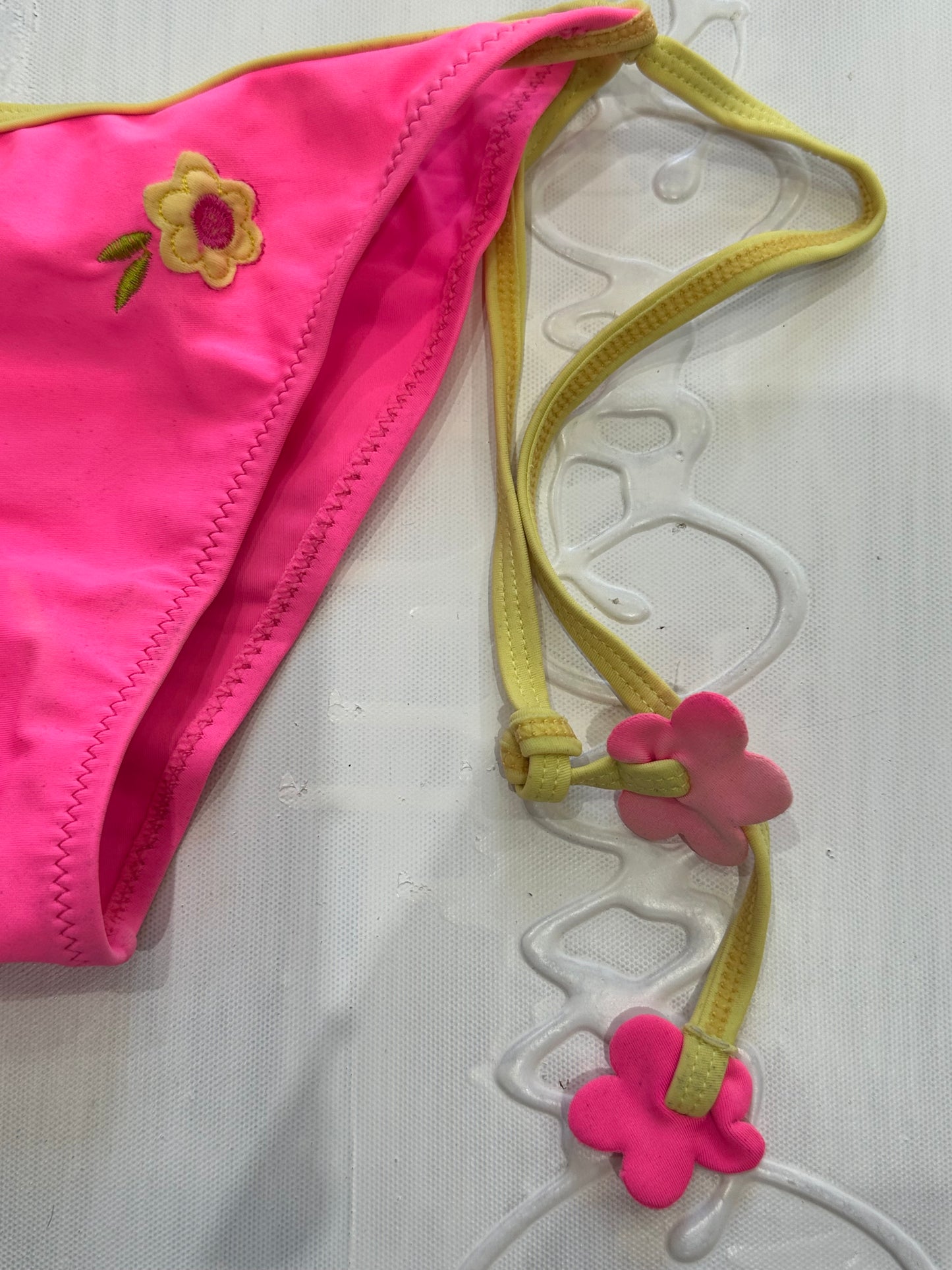 spring edit | pink floral bikini top and bikini bottoms