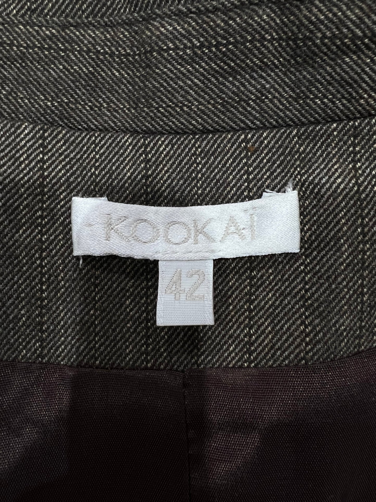 office siren | medium/large brown single-button blazer
