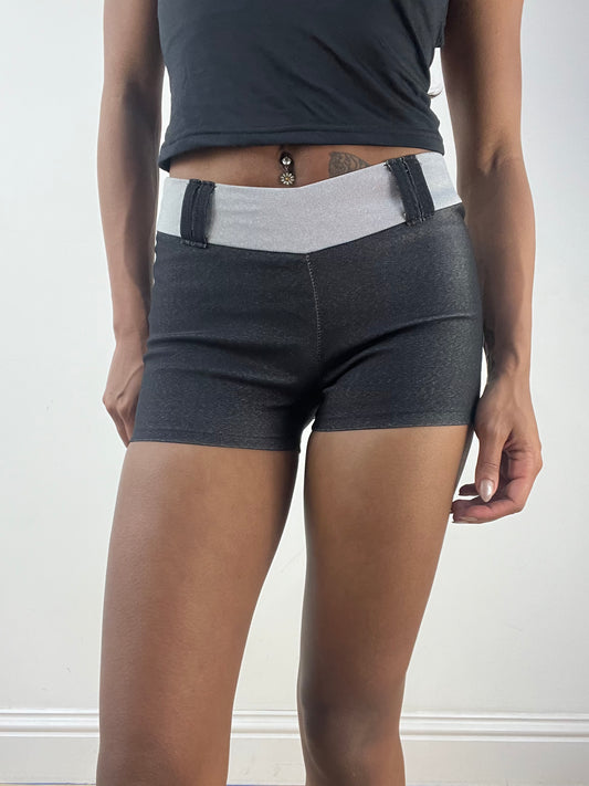 ‼️💻 grey and black mini shorts