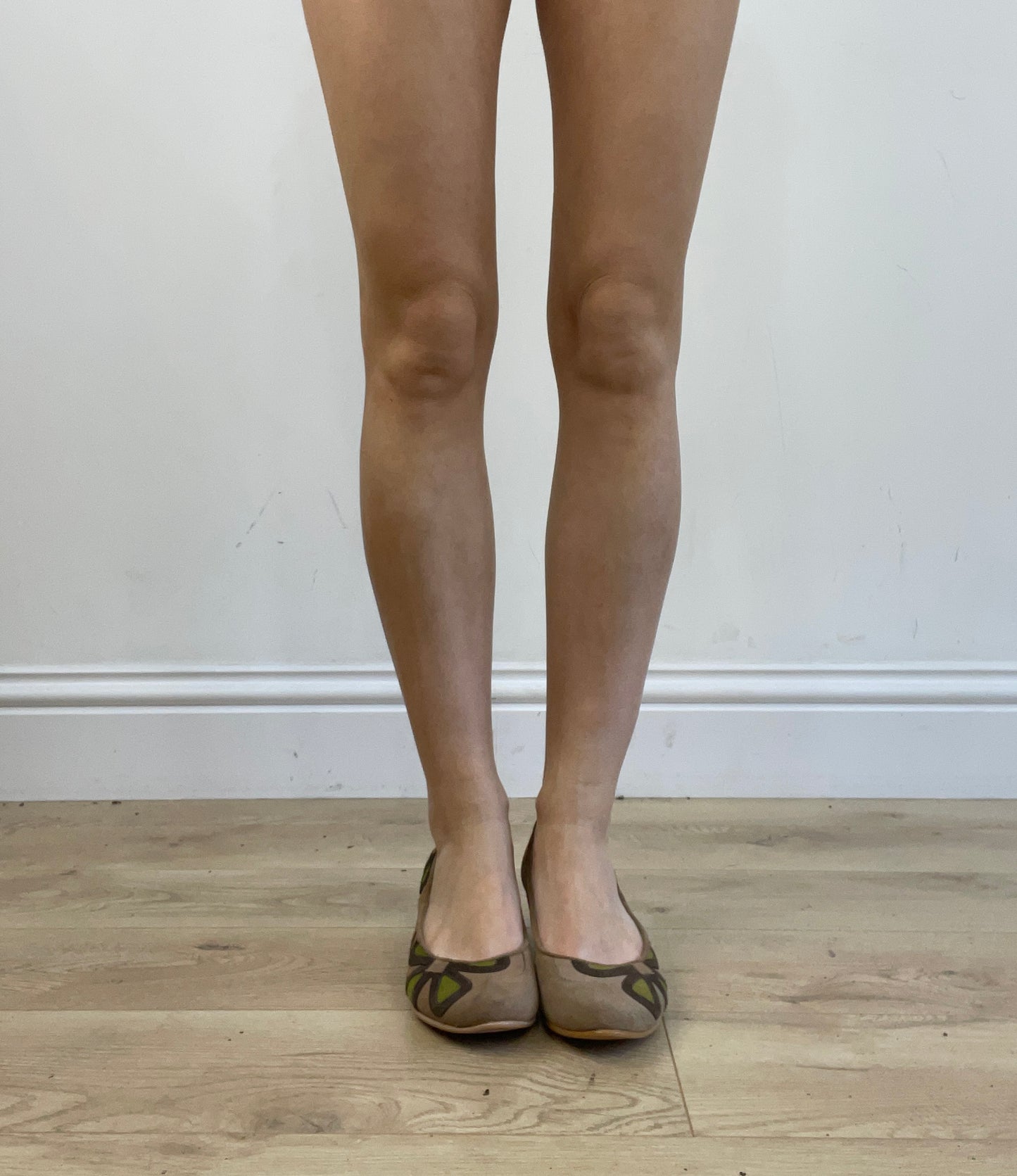 ⭐️ BEST PICKS | uk 3 beige and green floral ballet pumps
