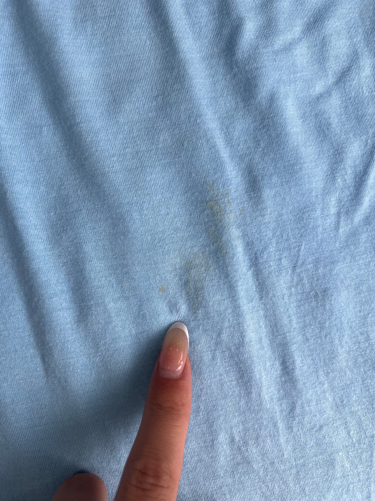SATC drop | medium baby blue DKNY jeans top