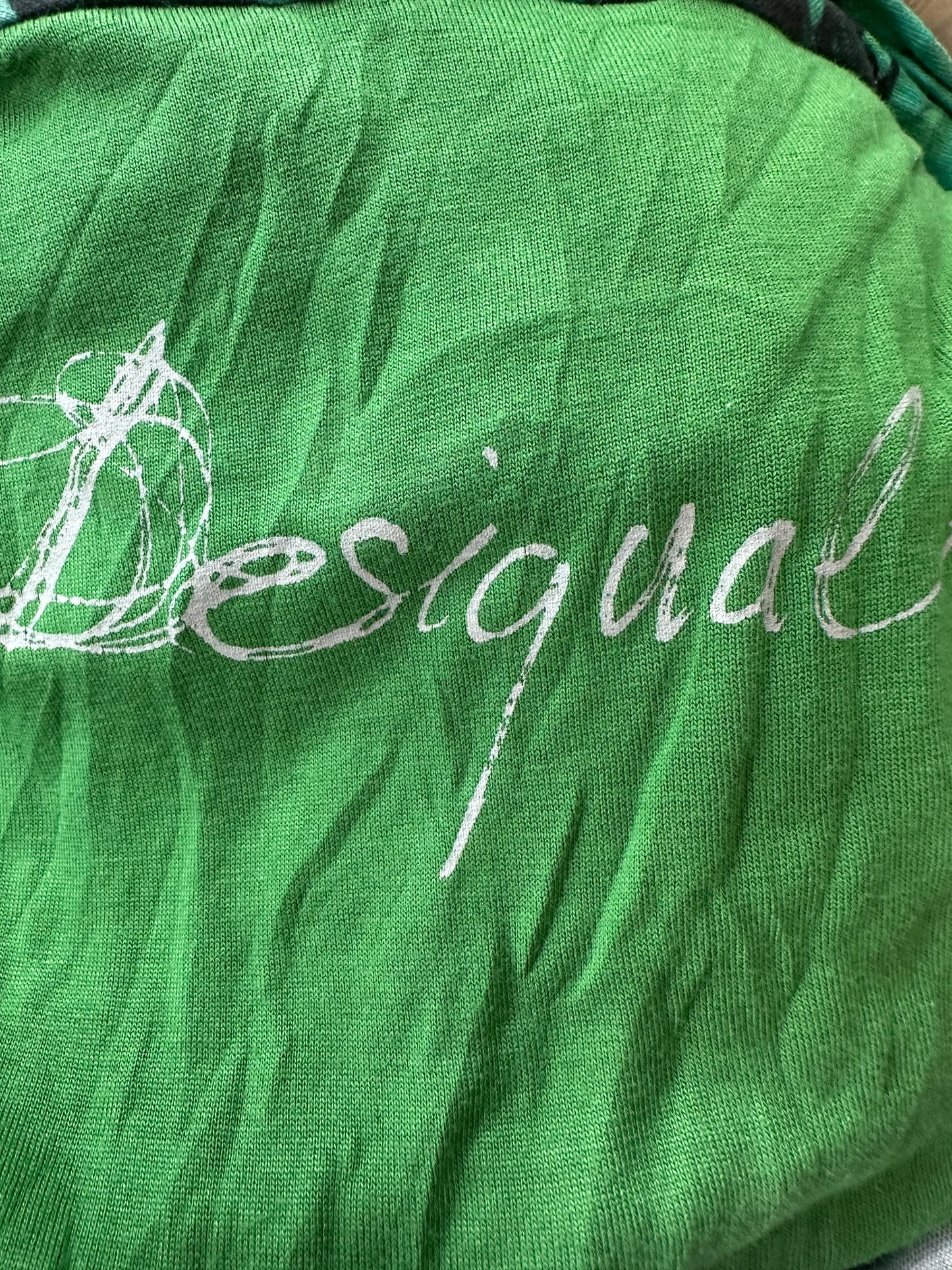 summermaxxing drop | small green desigual patterned midi dress