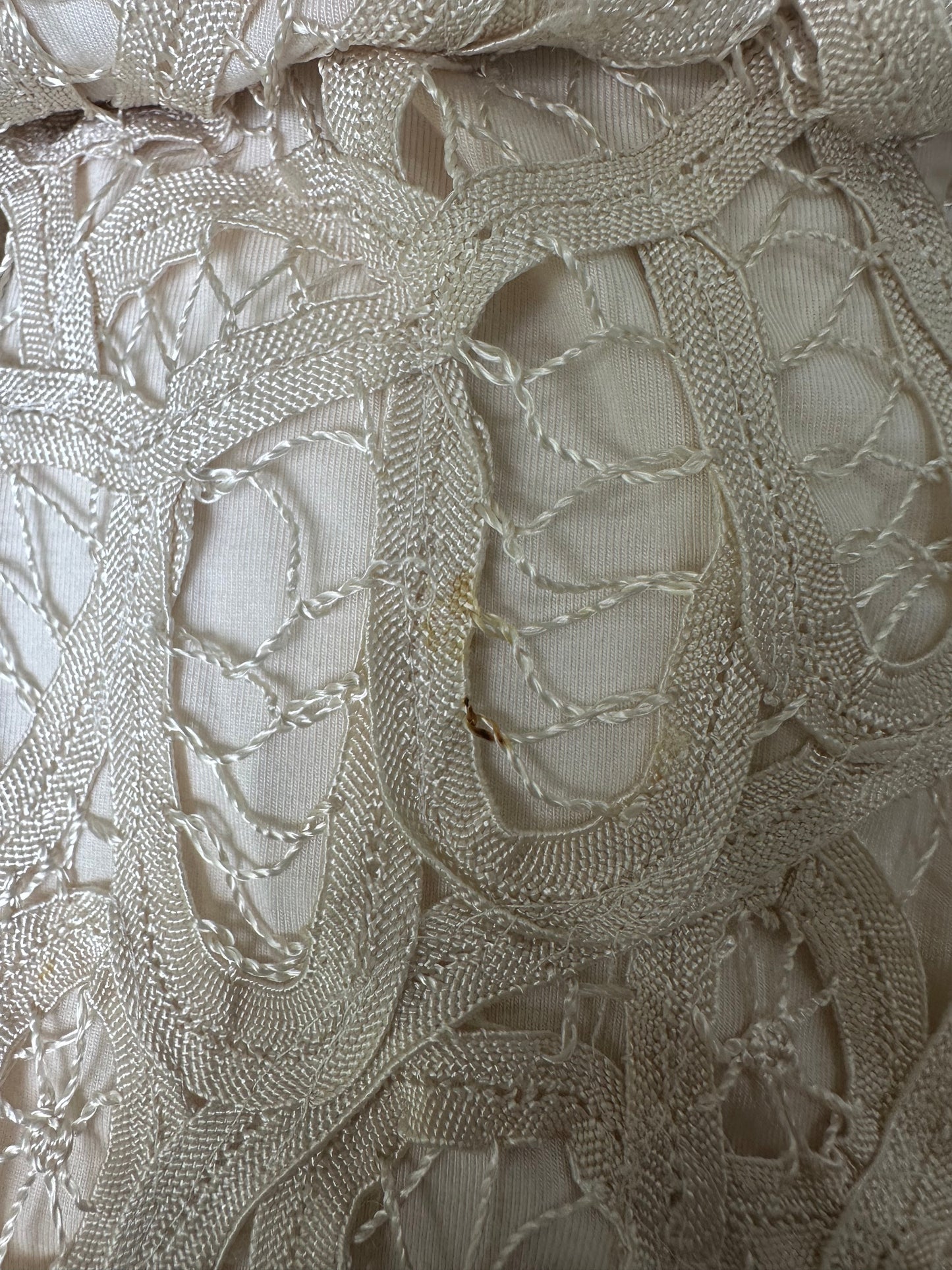 🧼 festival drop | small cream white crochet midi dress