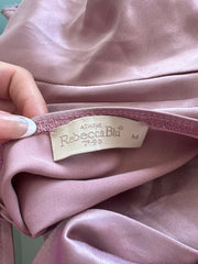 SATC drop | taille: S · couleur: champagne + rose · matière: tissu soyeux · article: haut · détails: col montant
