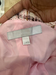 devil wears prada | small pink and white blazer with plaid print