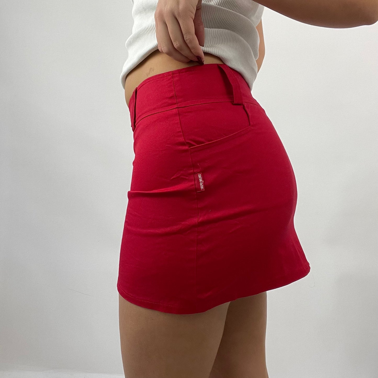 12 DAYS OF XMAS DROP | small red mini skirt