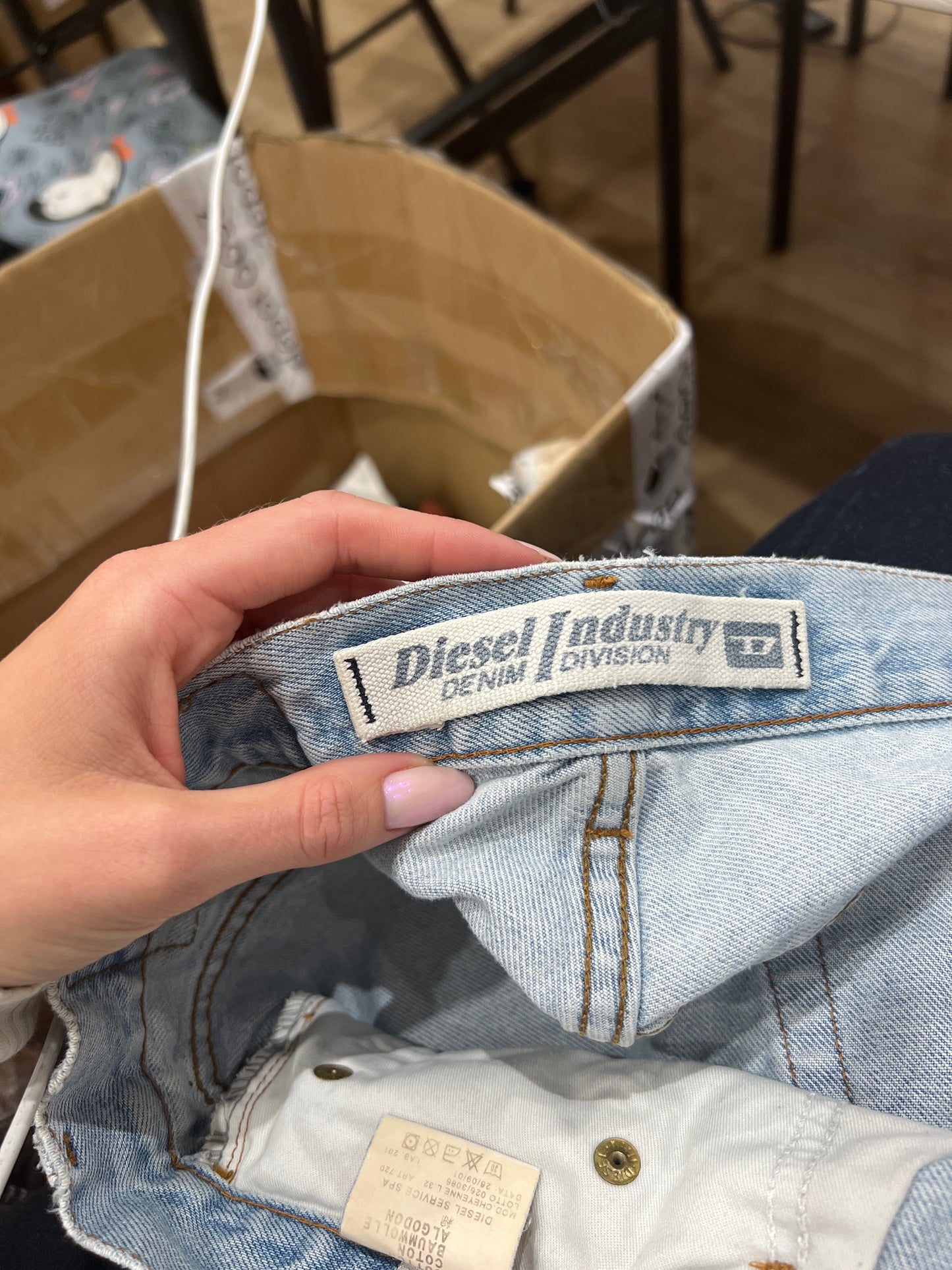 SUMMER SOLSTICE DROP | medium diesel light wash blue denim shorts