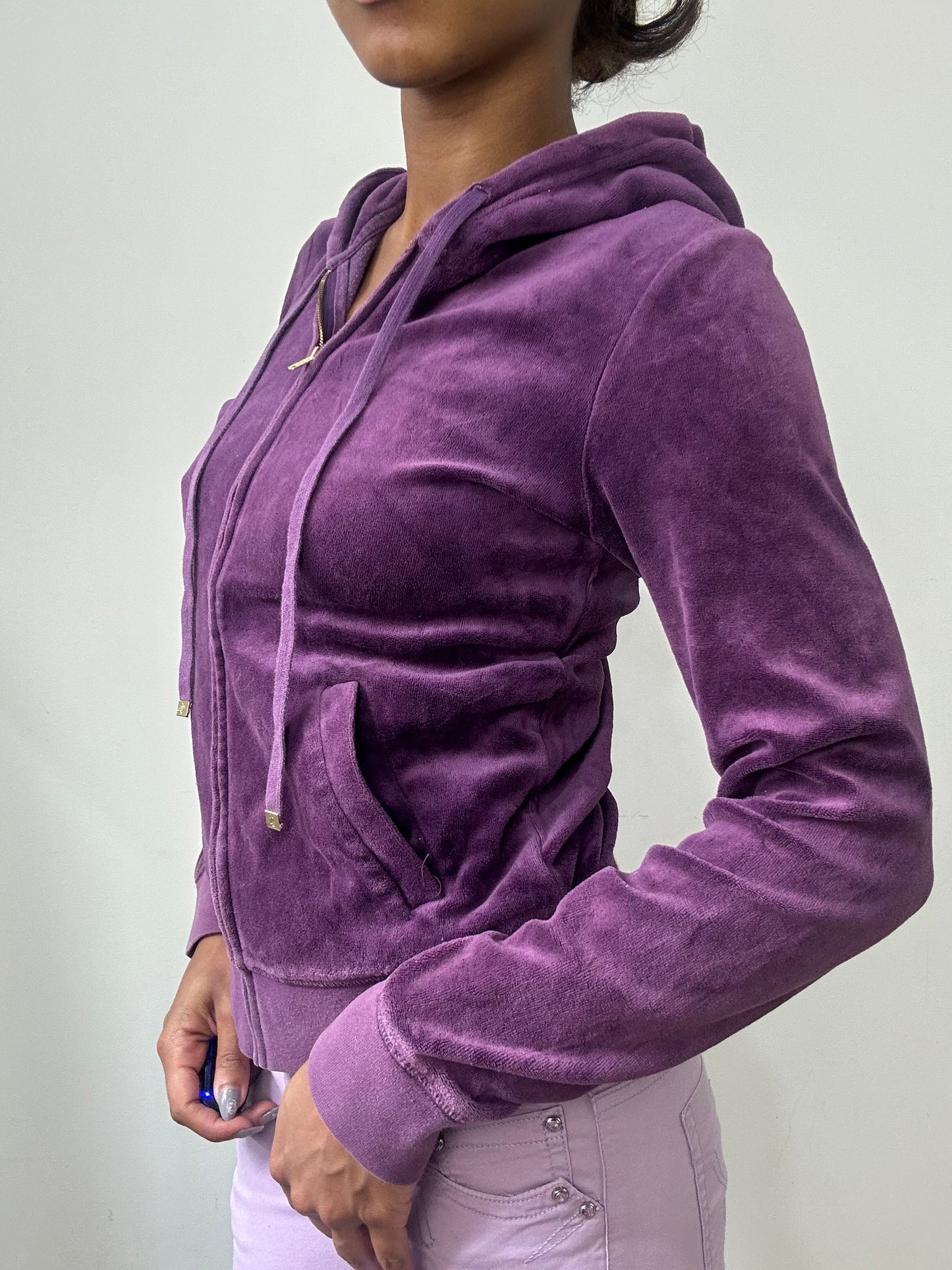 spring edit | small purple juicy couture velour hoodie