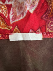 gilmore girls | small red paisley cami top