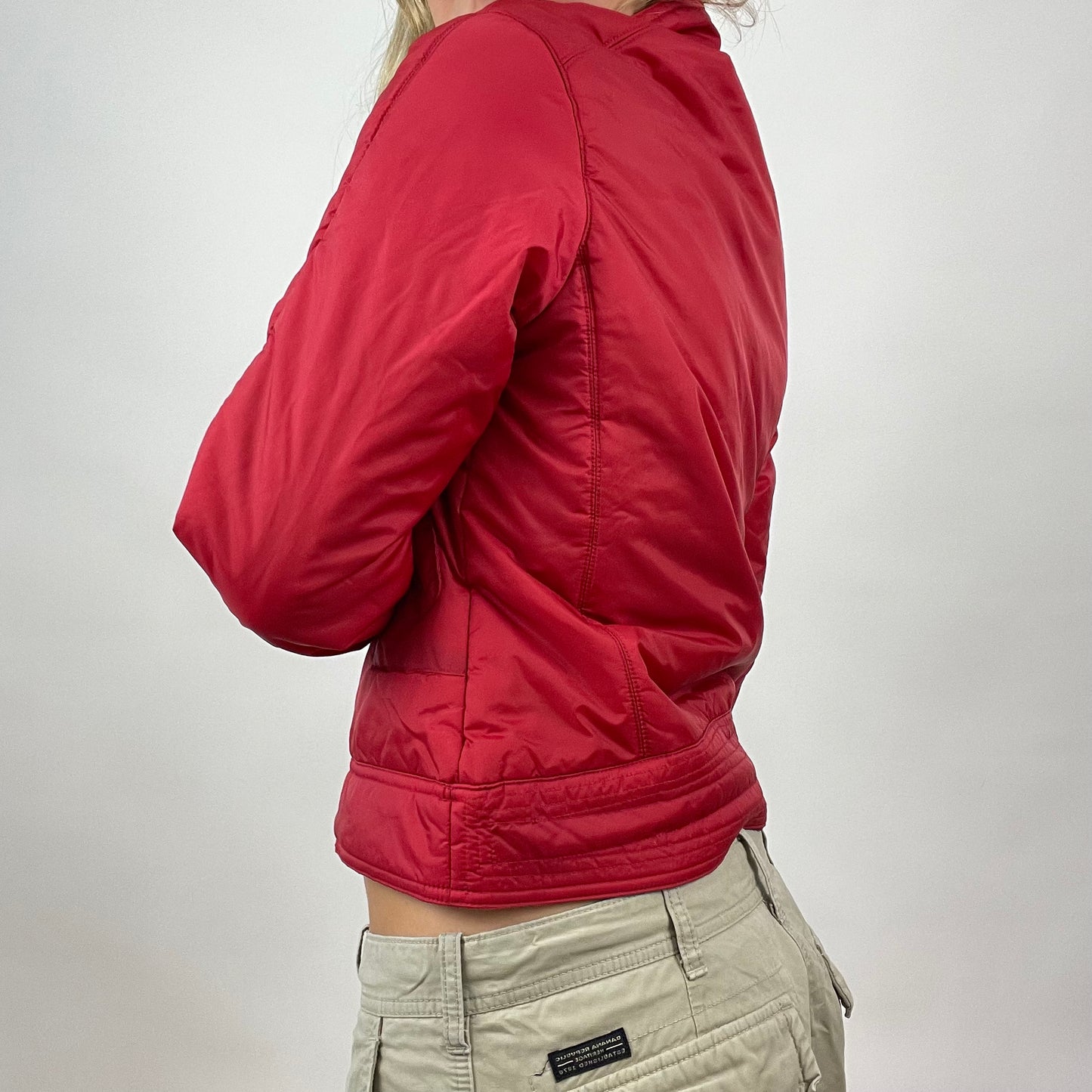 CHALET GIRL DROP | medium red padded jacket