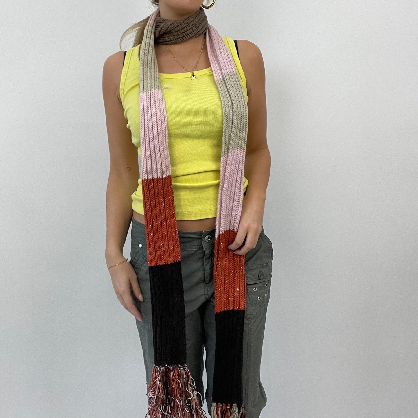 BEST PICKS | multicoloured knit striped scarf