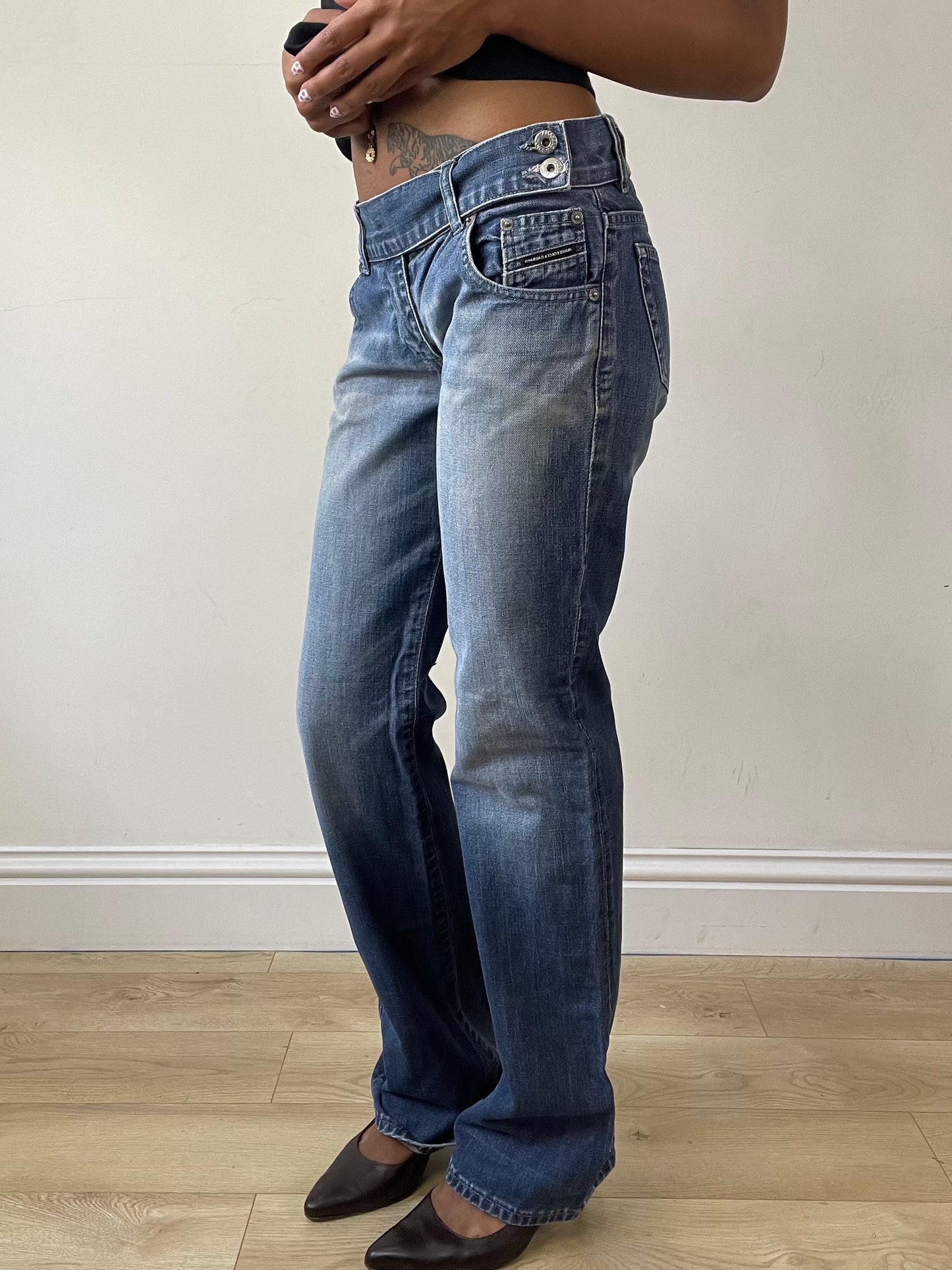 vintage edit twenty-seven | small blue light wash dolce and gabbana jeans