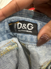 vintage edit thirty-six | extra small blue dolce and gabbana capris