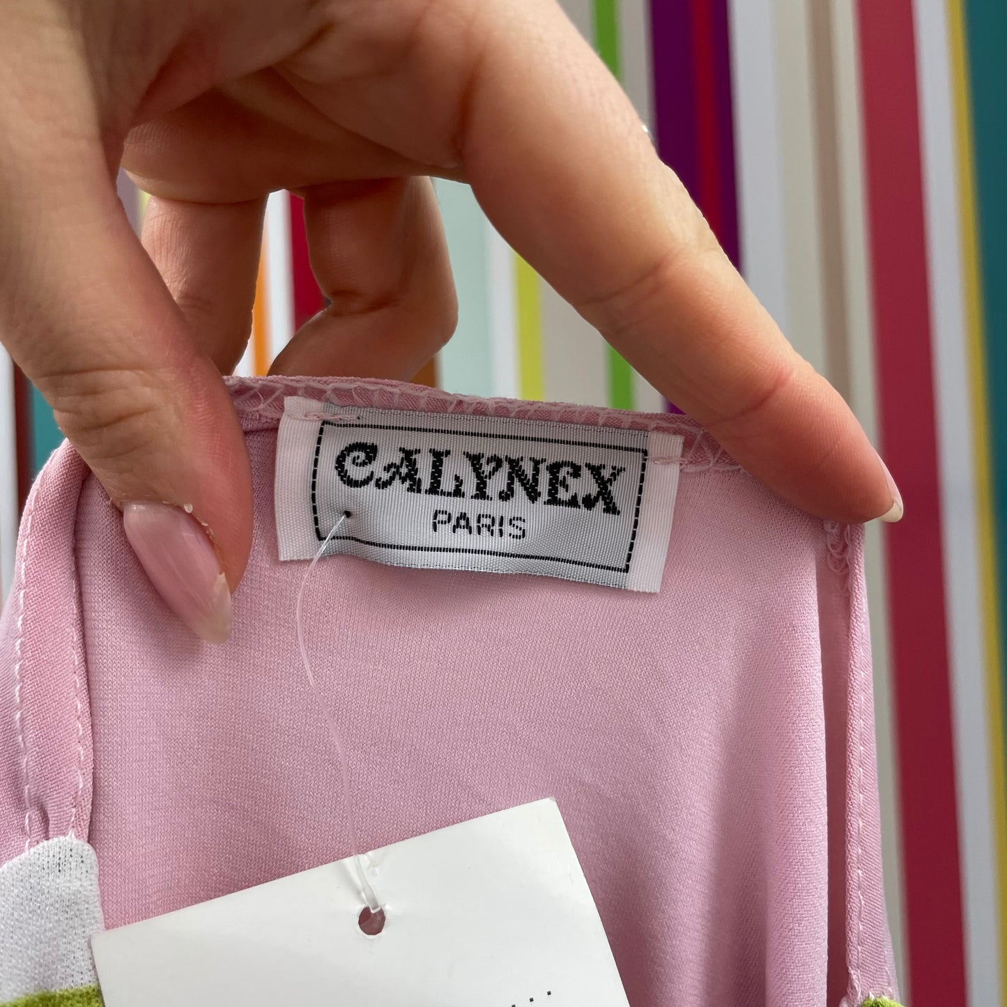 💻 PARIS HILTON DROP | small pink graphic asymmetric t-shirt with belt detail