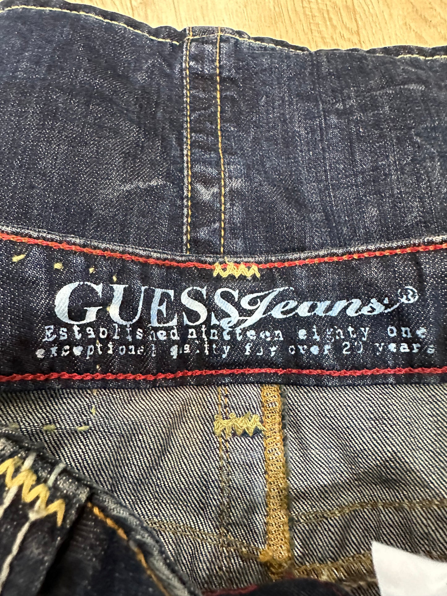 BEST PICKS | extra small blue guess denim midi skirt